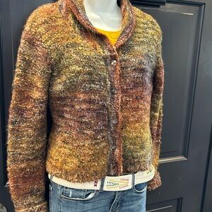 Jillian Jones Cardigan Fall Multi Color, 33% Wool, 67% Acrylic , Sizes PS